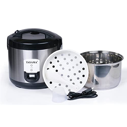  Ayama 20-Cup Stainless Steel Automatic Rice Cooker & Food Steamer