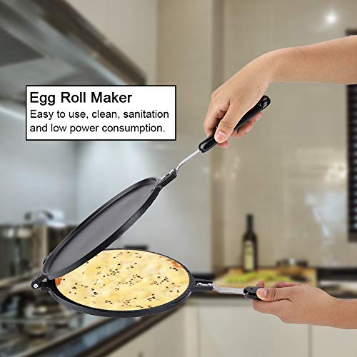 Non Stick Egg Roll Waffle Cone Maker Double Side Aluminum Alloy Ice Cream Cone Maker Omelette Pancake Baking Pan Cake Bakeware Cooking Tools With Heat Insulation Handle