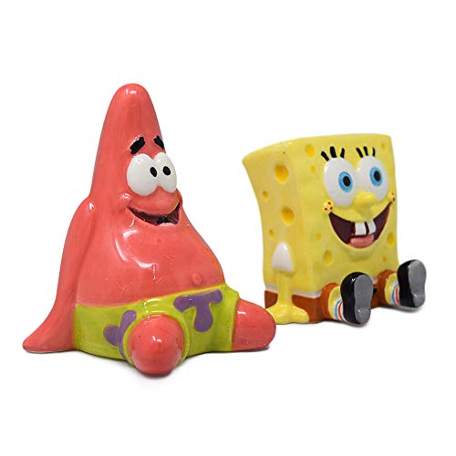  And Patrick Salt And Pepper Shaker Set - Hand Painted, Ceramic, 2-Piece Set, Home And Kitchen Utensils, Homeware, Refillable