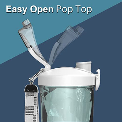  Portable Blender,Personal Blender For Shakes And Smoothies,Rechargeable Mini Mixer, 20 Oz With Travel Lid For Home/Kitchen/Gym