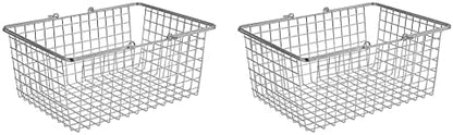  Wire Storage Basket, Medium, Chrome (43270)