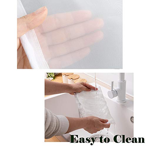  Nut Milk Bag For Straining - Reusable Fine BPA-Free Strainer Bag, Cheesecloth Unbleached Bag, Yogurt Strainer, Juice Filter& Cold Brew Coffee Filter,Washable Reusable Almond Strainer (9"X12", 2Pcs)