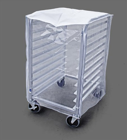  New Star Foodservice 36541 Plastic 10-Tier Commercial Kitchen Bun Pan Rack Cover, 28-Inch By 23-Inch By 33-Inch, Set Of 2, Clear