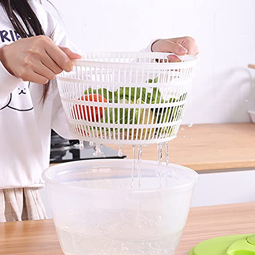  HEIMP Dryer Salad Spinner Large, With Clips & Locking Lid, Lettuce Vegetables Washer Dryer Drainer Crisper Strainer For Home Kitchen Washing Kitchen Slicer