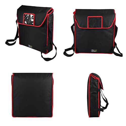 Pizza Bags For Delivery 18" X 18" X 5"Insulated Pizza Delivery Bag Moisture Free For Catering Food Delivery,Restaurant,Cookouts Black