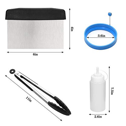 Griddle Accessories Compatible With Blackstone And Camp Chef, Flat Top Griddle Scraper Tool With Melting Dome For Outdoor Cooking, Grill Accessories