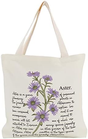  Canvas Tote Bag Aesthetic For Women Graphic Tote Bag With Zipper Cute Canvas Bags With Pockets