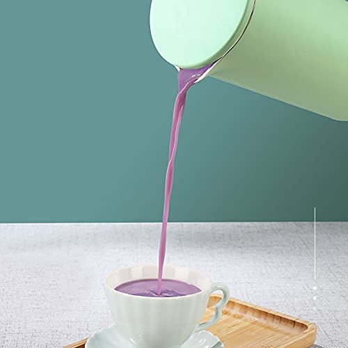  Soymilk Maker - 350mL Juicer Soy Milk Machine With Stainless Steel And Blade, Multi Cooker Mixer For Rice Cereal Boiling , US Plug 110V, Green