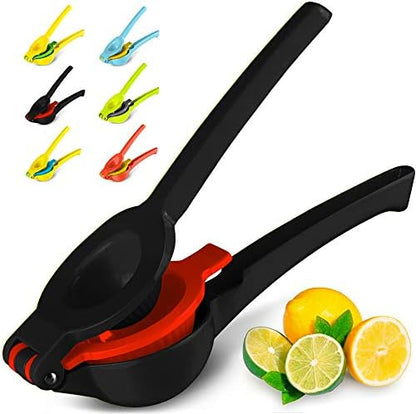  Metal 2-In-1 Lemon Lime Squeezer - Hand Juicer Lemon Squeezer - Max Extraction Manual Citrus Juicer