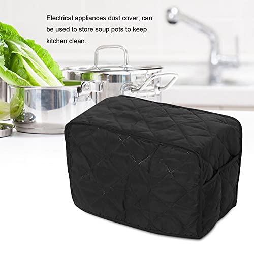  Kitchen Appliances Cover, Pressure Cooker Cover, Square For Home Kitchen Kitchen Appliances Electrical Appliances(Black, 40.6 * 23 * 25.4cm)