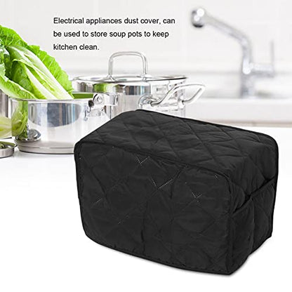  Kitchen Appliances Cover, Pressure Cooker Cover, Square For Home Kitchen Kitchen Appliances Electrical Appliances(Black, 40.6 * 23 * 25.4cm)