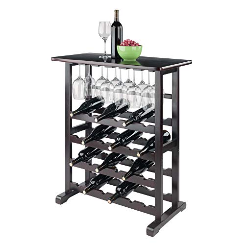  Vinny Wine Storage, 31.5"W X 35.67"H X 16.22"D, Espresso
