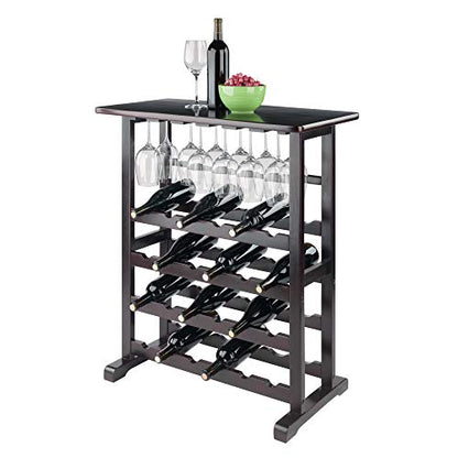  Vinny Wine Storage, 31.5"W X 35.67"H X 16.22"D, Espresso