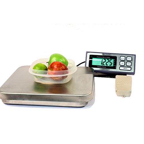  Food Scale, 25 LB X 0.005 LB Tree PIZA Digital Portion Control Pizza Scale With Foot Tare Switch NEW