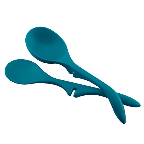  Kitchen Tools And Gadgets Nonstick Utensils/Lazy Spoon And Ladle, 2 Piece, Marine Blue