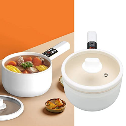  Ortable Electric Frying Pan 700W 1.8L Multifunction Electric Skillet 5 Cooking Modes Rice Office Eggs US Plug 110V