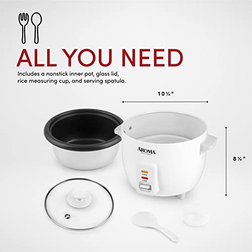  6-cup (cooked) 1.5 Qt. One Touch Rice Cooker, White (ARC-363NG), 6 Cup Cooked/ 3 Cup Uncook/ 1.5 Qt.