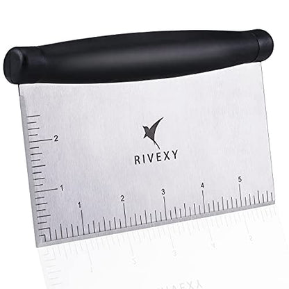  Griddle Scraper Stainless Steel – Grill Scraper For Griddle, Griddle Scraper Tool, Flat Top Grill Scraper, Dough Scraper Use For Chopping, Dicing, Cutting, Mixing Food And Cleaning