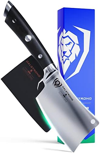  Meat Cleaver Knife - 7 Inch - Gladiator Series - Heavy Duty - Razor Sharp - Forged High Carbon German Steel Kitchen Knife - Sheath Included - NSF Certified