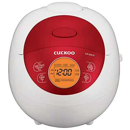  Uckoo CR-0351F Electric Heating Rice Cooker (Red), 7.80 X 8.90 X 11.50