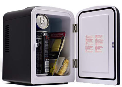  B-CH1-MB, Skin Care, Beauty, Makeup, Cosmetics Storage | Skincare Bedroom | Portable Mini Fridge Cooler And Warmer, 4L, Blackout Matte Black