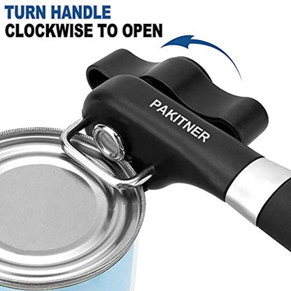  - Safe Cut Can Opener, Smooth Edge Can Opener - Can Opener Handheld, Manual Can Opener, Ergonomic Smooth Edge, Food Grade Stainless Steel Cutting Can Opener For Kitchen & Restaurant