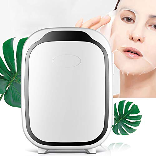  Portable Small Fridger- 6 Liter Compact Cooler Warmer Mini Fridge - Great For Bedroom, Office, Car, Dorm .Portable Makeup Skincare Fridge -The Best Choose In Summer (Black)