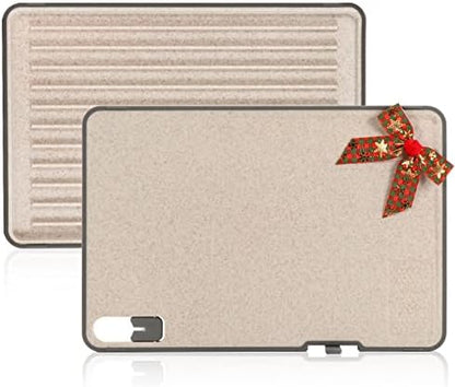  Plastic Cutting Boards For Kitchen With Ridge, Multifunctional Non Slip Upright Chopping Board With Juice Groove And Build In Sharpener Grater