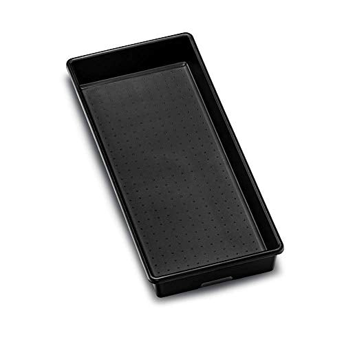  Madesmart 15" X 6" Plastic Multipurpose Storage Organizer Bin For Drawers, Low-Profile Storage Bin Home Organizer, Carbon