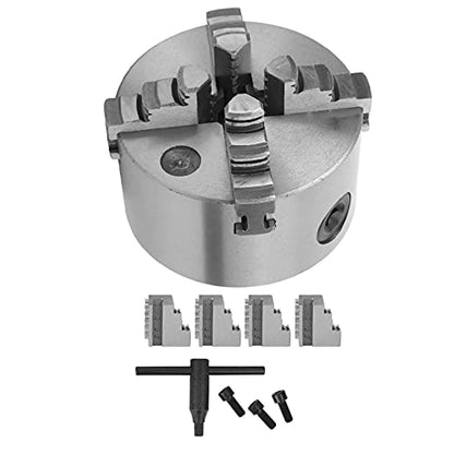  Lathe Chuck Scroll Lathe Chuck 4‑Jaw Self Centering Lathe Chuck Self‑Centering Chuck For Lathes Machine 100mm/3.9in Clamping Range
