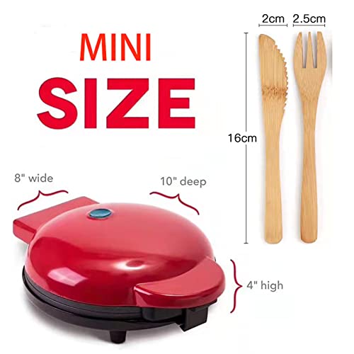  Mini Waffle Maker Keto,Mini Waffle Iron For Kids And Individuals,Small Waffle Maker Mini Pancake,Waffle Cone,Paninis,Hushbrowns