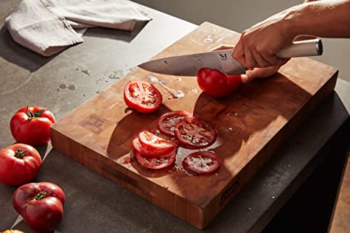  ATERIAL Knife Trio + Stand (Cool Neutral/Walnut)