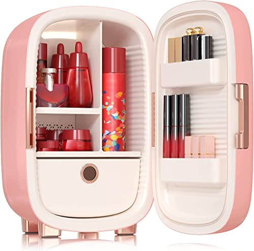  Kincare Fridge 12 Liter, 10°C/50°F + Intelligent Constant Temperature Control Mini Fridge For Makeup Storage, Professional Beauty Fridge For Skin Care