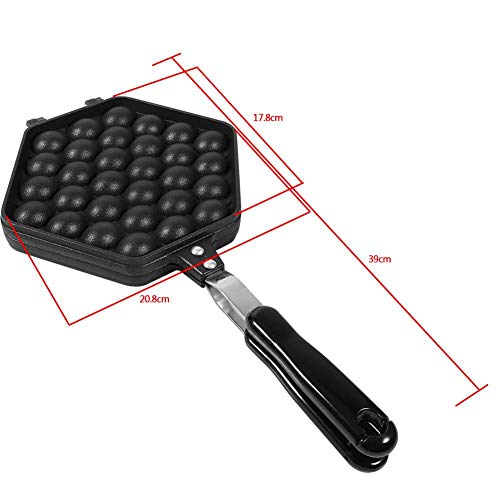  Egg Bubble Waffle Baking Mold Pan, Aluminum Alloy Nonstick Diy Eggettes Pan Egg Bubble Cake Baking Mold Plate Using For Home