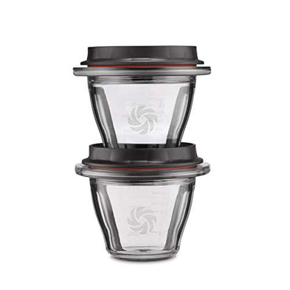 Ascent Series Blending Bowls, Two 2 - 8 Oz. With SELF-DETECT, Clear - 66192 - (Does Not Include Base Blade)