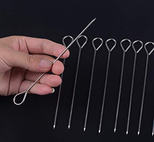  30 Pcs 6 Inches Turkey Lacers For Trussing Turkey,Stainless Steel Skewers Turkey Pins For Trussing Turkey And Poultry