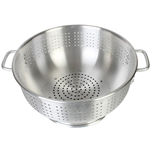  Aluminum Colander With Handle, Heavy Duty,12 Quart, 1.8 Mm