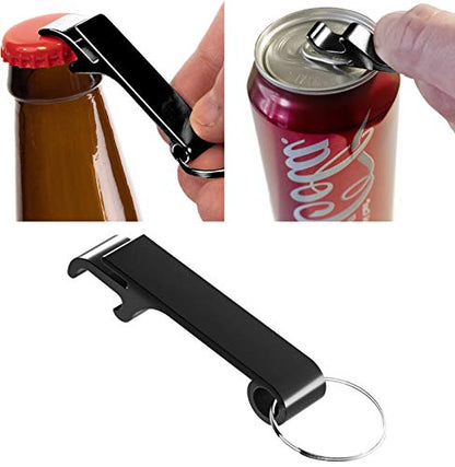  Can Opener Smooth Edge - Safety Can Opener Manual, Handheld Can Opener Features Ergonomics Design For Seniors With Arthritis And Weak Hands, With Bottle Opener Set