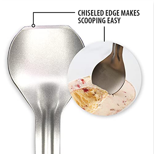  Ada Cutlery Ice Cream Scoop-Black Resin Handle Made In The USA, 9-1/4 Inches
