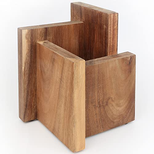  Knife Block With Strong Magnets,Magnetic Knife Holder Without Knives,Display Stand And Storage Rack