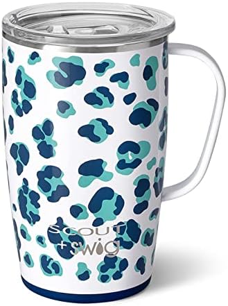  18oz Insulated Coffee Mug With Handle & Lid, Cup Holder Friendly, Dishwasher Safe, Stainless Steel Travel Mugs Insulated For Hot And Cold Drinks (Black Walnut)