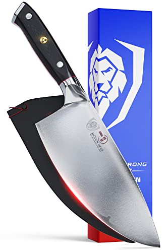  Rocker Knife - 7 Inch - Shogun Series ELITE - Damascus Vegetable Knife - Japanese AUS-10V Super Steel 67 Layers - Vacuum Treated - Sheath Included