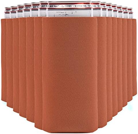  Slim Can Cooler Sleeves (14-Pack) Soft Insulated Slim Can Koolie For White Claw Seltzer & Slim Beer - HTV Blanks For Vinyl Projects - Skinny Can Koolies Bulk - Tall Can Koolie - Coolies For Slim Cans