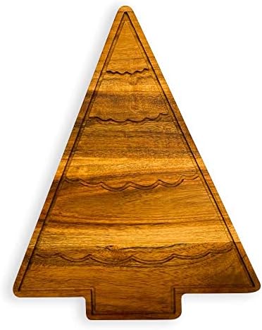  Organic Acacia Kitchen Cutting Chopping Board Platter Wine Holder With Handles For Butcher Block Cheese And Vegetables Fruit & Salad (Butterfly Board 11"L X 13"W)