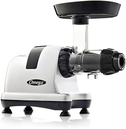 Omega J8006HDC Cold Press Juicer Machine, Vegetable And Fruit Juice Extractor And Nutrition System, Triple-Stage Slow Masticating Juicer, 200 W, Chrome