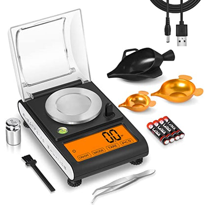  𝗙𝘂𝘇𝗶𝗼𝗻 TGD-1500gn Reloading Scale, 0.1gn Large LCD Touch Screen, 6 Weigh Modes, Grain Powder Scale For Reloading, Digital Powder Scale