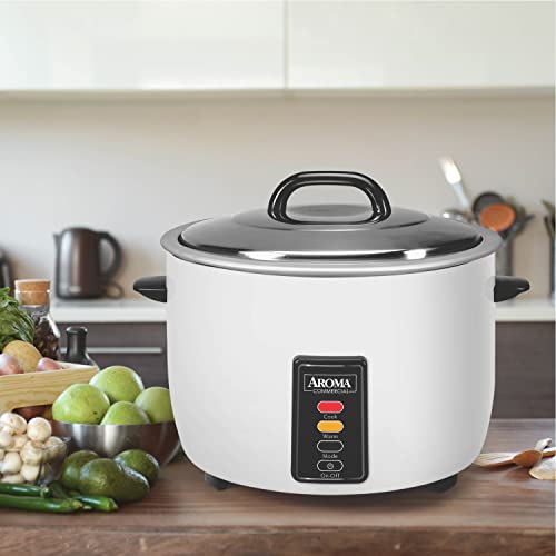  Aroma Housewares 60-Cup (Cooked) (30-Cup UNCOOKED) Commercial Rice Cooker (ARC-1033E),White