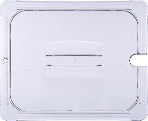 10231U07 StorPlus Half Size Polycarbonate Universal Handled Notched Food Pan Lid, Clear