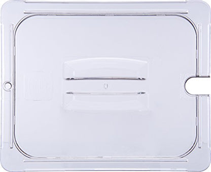  10231U07 StorPlus Half Size Polycarbonate Universal Handled Notched Food Pan Lid, Clear