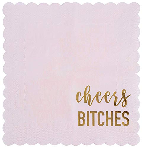  Bachelorette Party Supplies, Paper Napkins (Pink, 50-Pack)